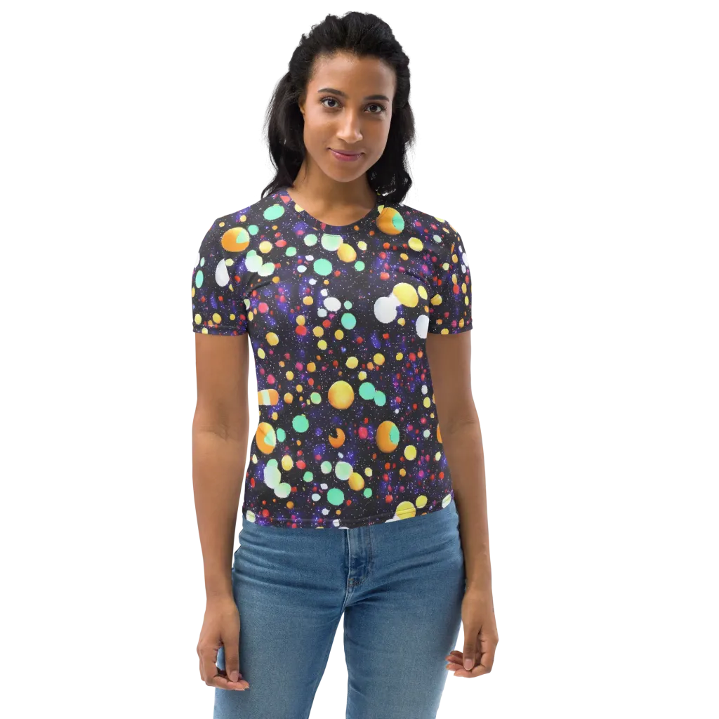 Orbit Pop on Women's Crew Neck T-Shirt — Front