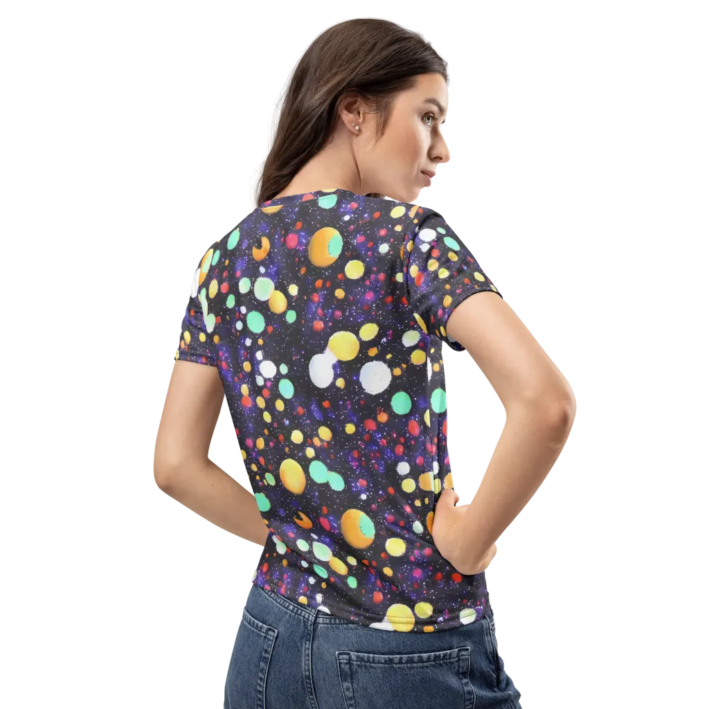 Orbit Pop on Women's Crew Neck T-Shirt — Back