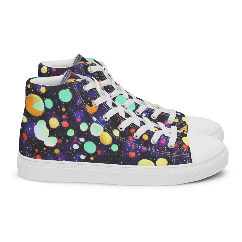 Orbit Pop on Women's High Top Canvas Shoes — Right