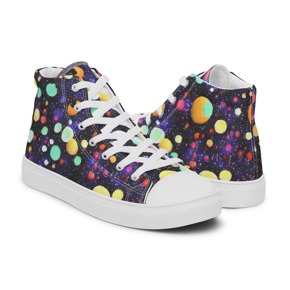 Orbit Pop on Women's High Top Canvas Shoes — Right
