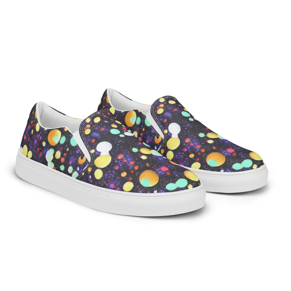 Orbit Pop on Men's Slip-On Canvas Shoes — Right Front