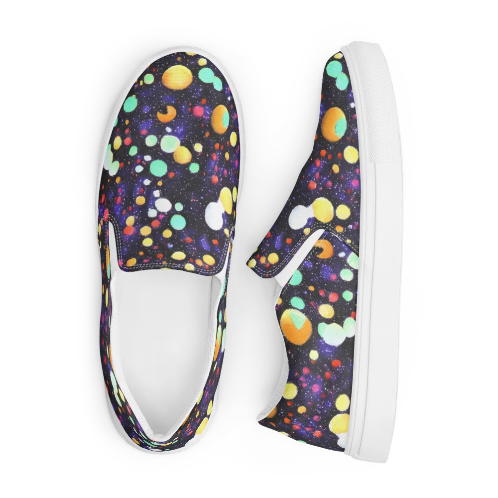 Orbit Pop on Men's Slip-On Canvas Shoes — Front