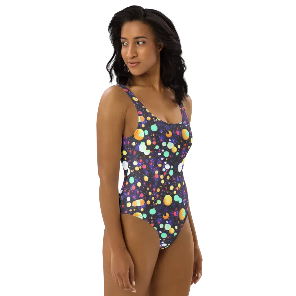 Orbit Pop on One-Piece Swimsuit — Right