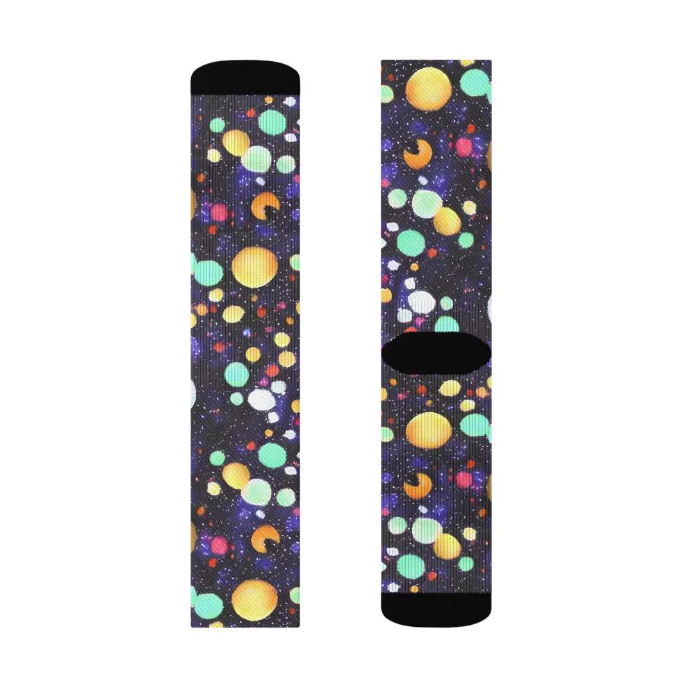 Orbit Pop on Socks — Left Sock