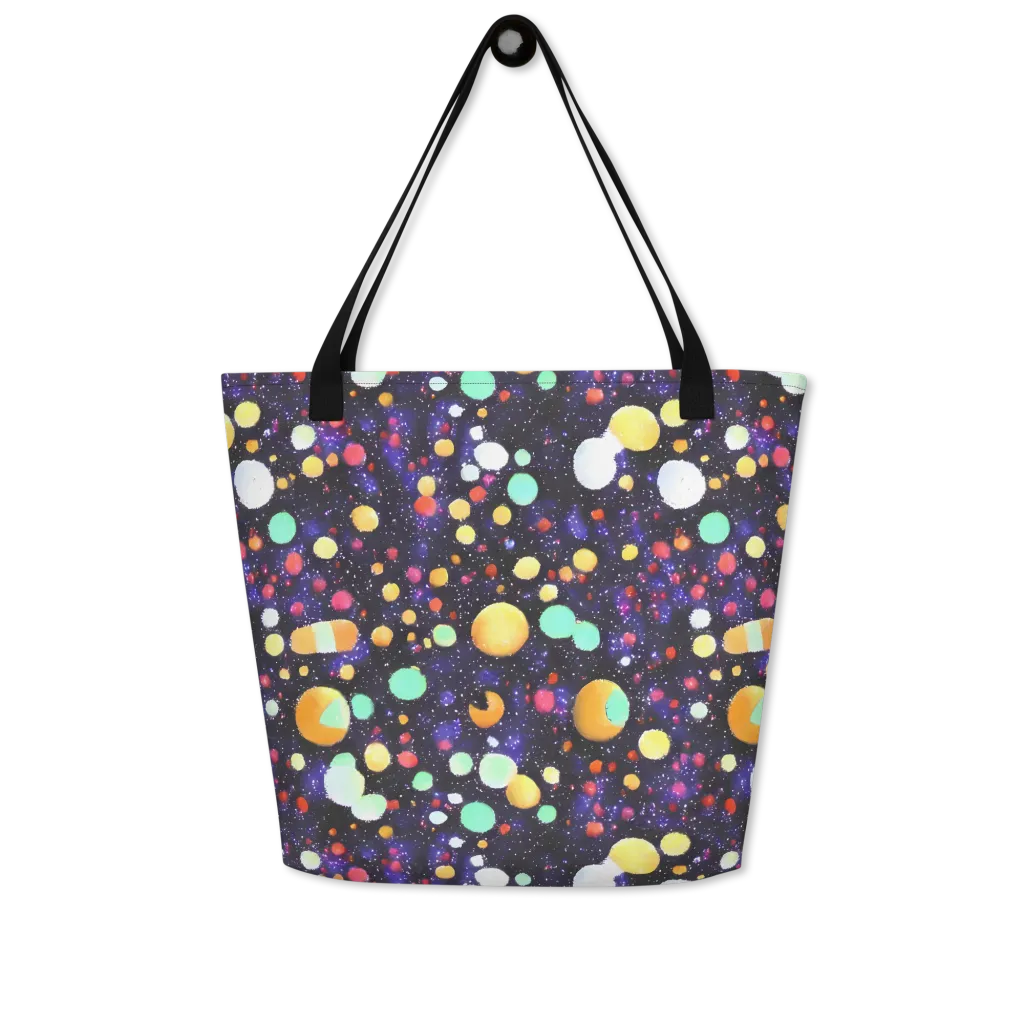 Orbit Pop on Large Tote Bag W/ Pocket — Front