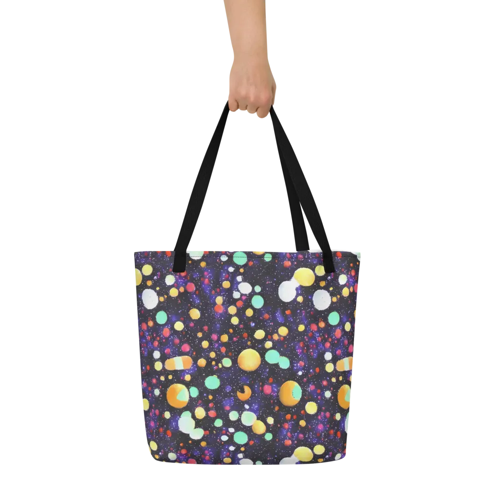 Orbit Pop on Large Tote Bag W/ Pocket — Front