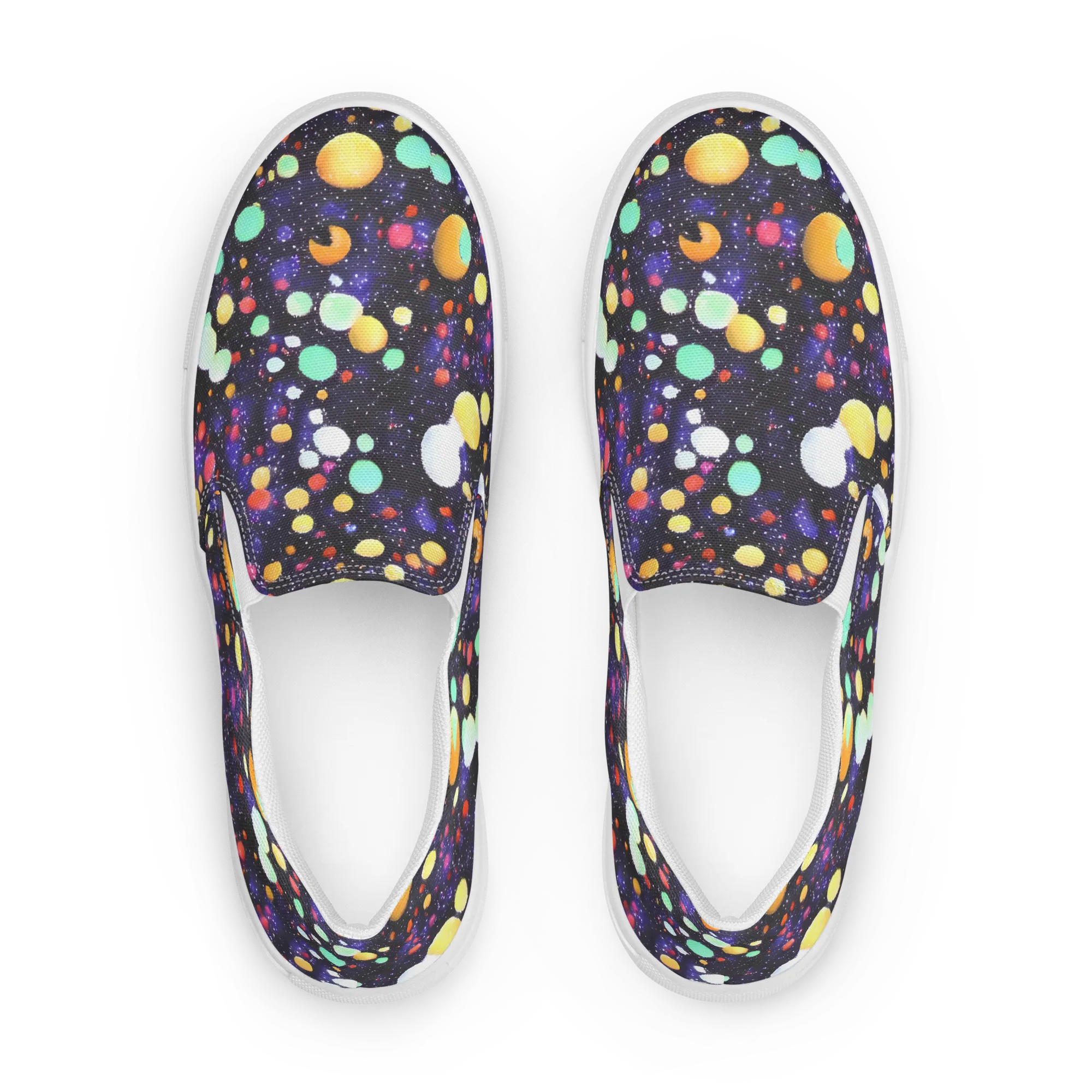Orbit Pop on Women's Slip-On Canvas Shoes — Front