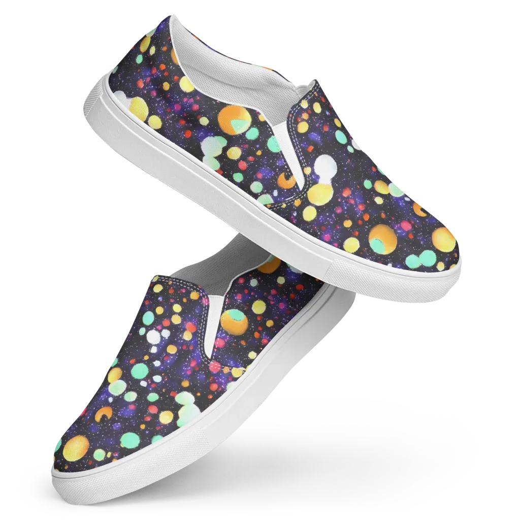 Orbit Pop on Women's Slip-On Canvas Shoes — Front
