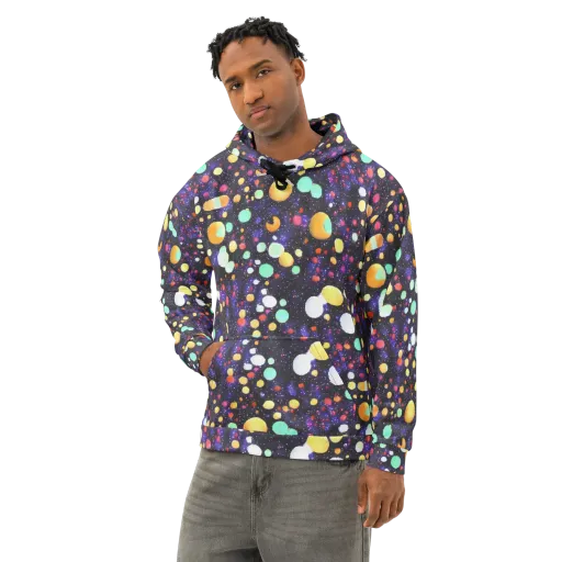 Orbit Pop on a Cotton Hoodie
