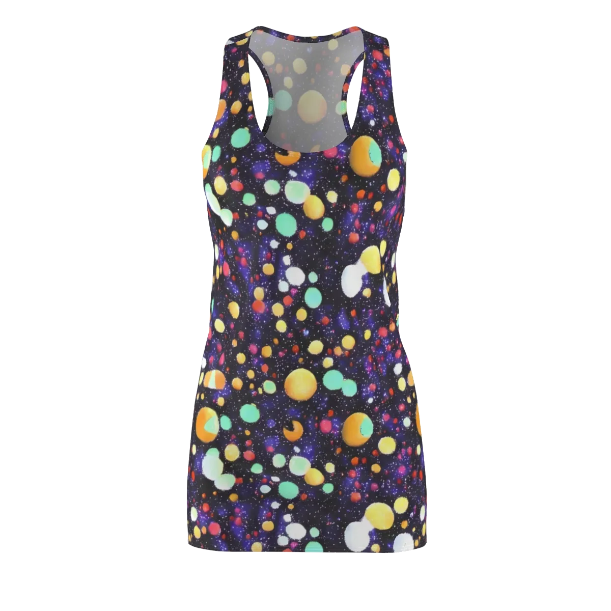Orbit Pop on Racerback Dress — Front