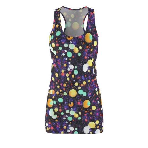 Orbit Pop on a Racerback Dress
