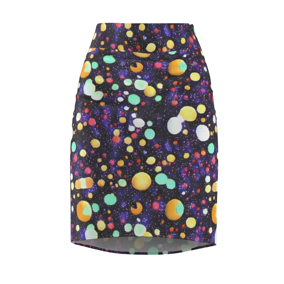 Orbit Pop on Pencil Skirt — Front