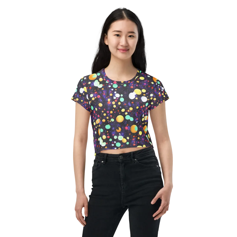 Orbit Pop on Crop Tee — Front