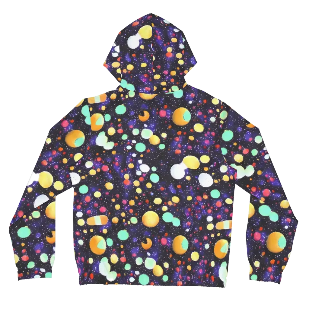 Orbit Pop on Women's Full-Zip Hoodie — Back