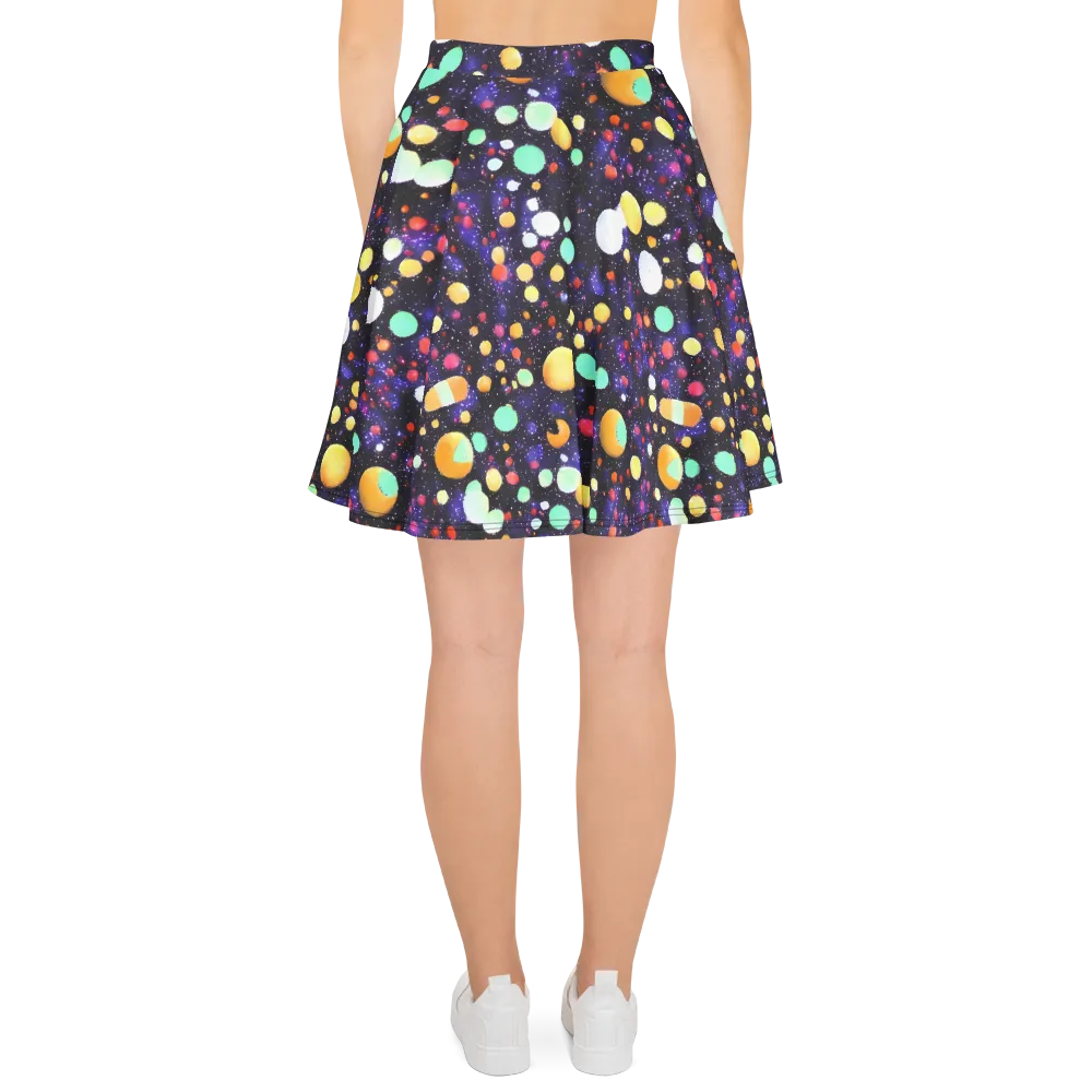 Orbit Pop on Skater Skirt — Back