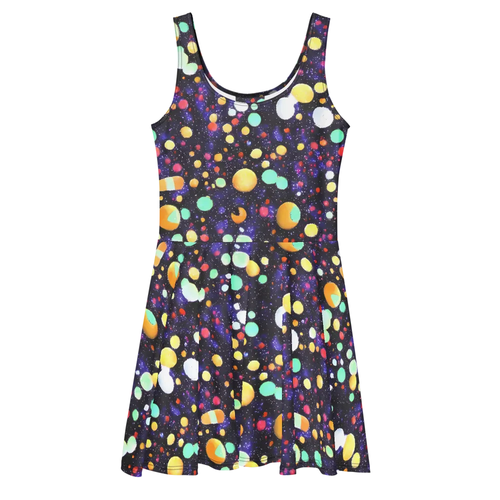 Orbit Pop on Skater Dress — Front