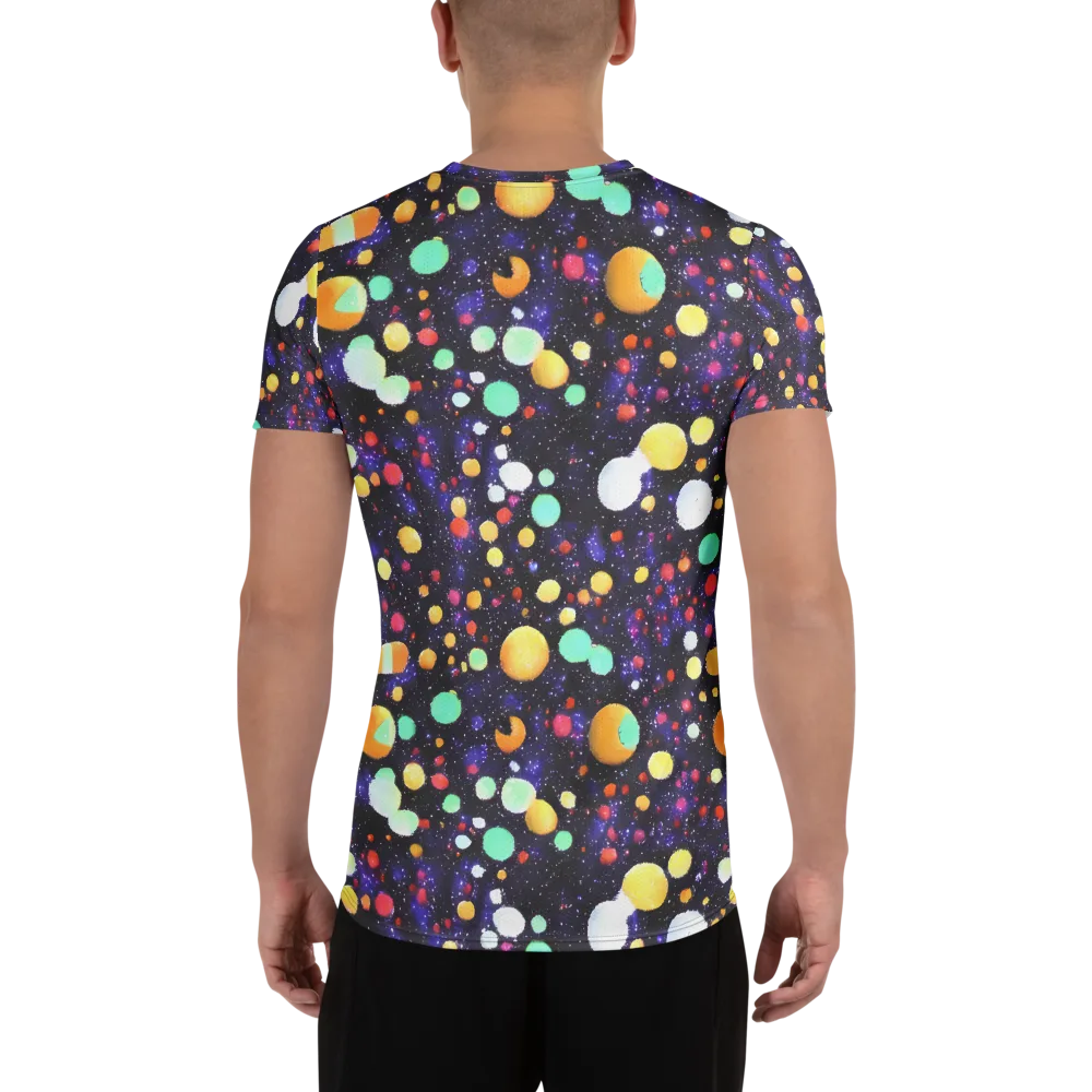 Orbit Pop on Men's Athletic T-Shirt — Back