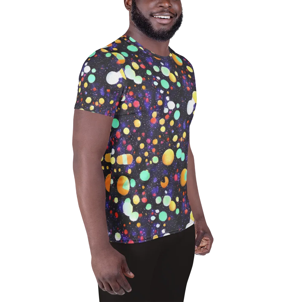 Orbit Pop on Men's Athletic T-Shirt — Right