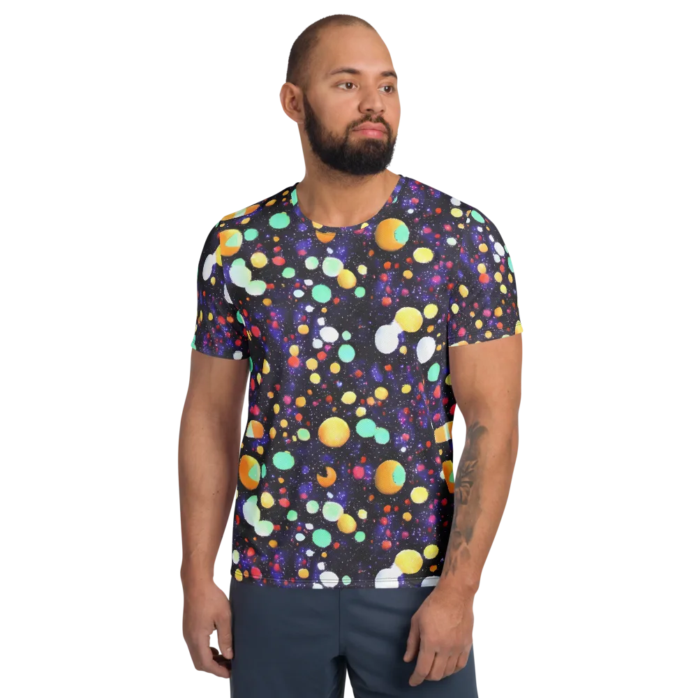 Orbit Pop on Men's Athletic T-Shirt — Front