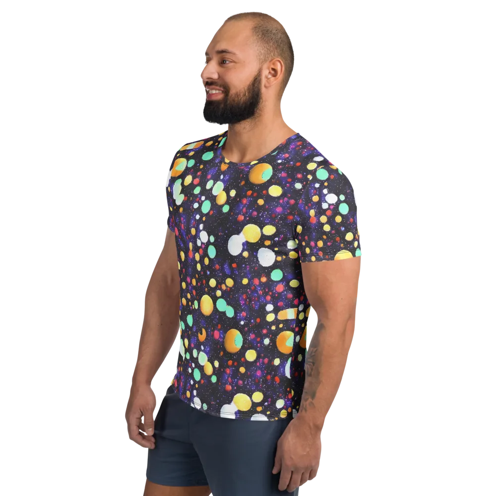 Orbit Pop on Men's Athletic T-Shirt — Left