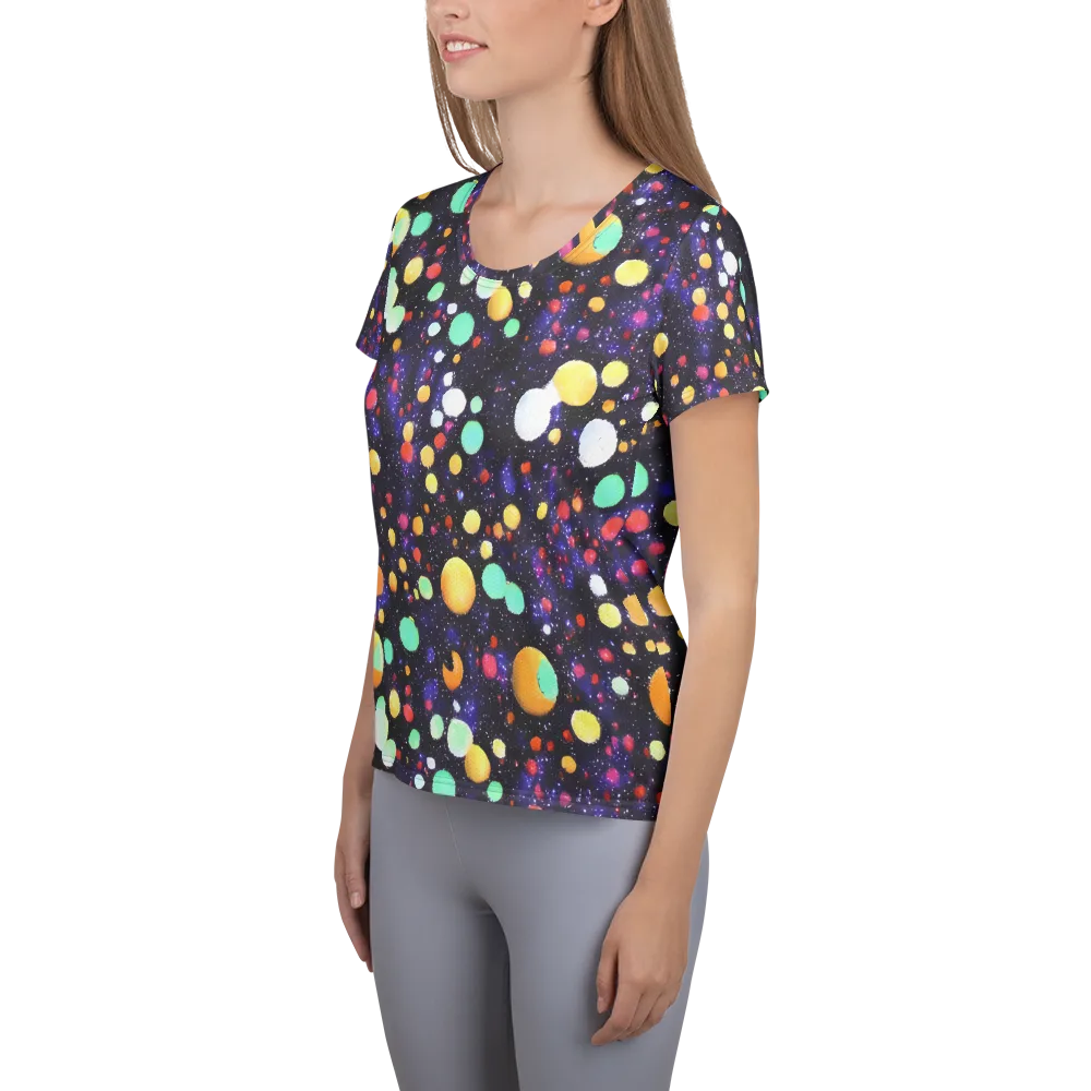 Orbit Pop on Women's Athletic T-Shirt — Left