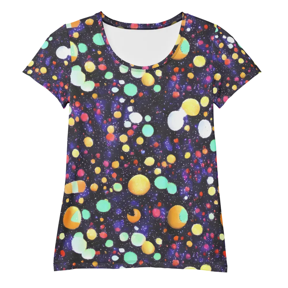 Orbit Pop on Women's Athletic T-Shirt — Front