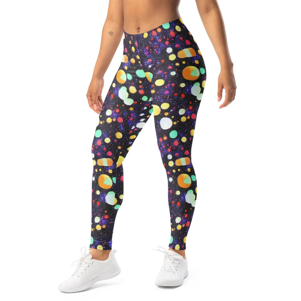 Orbit Pop on Leggings — Left Front