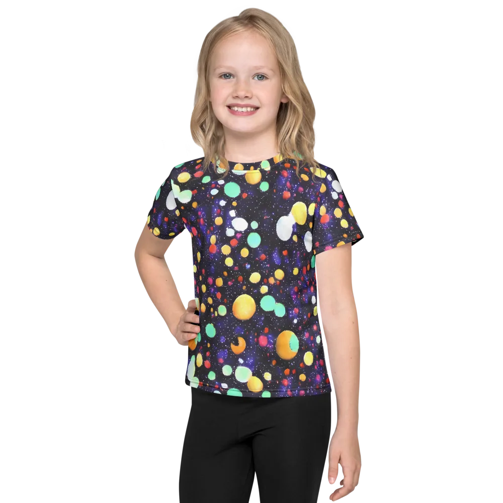 Orbit Pop on Kids Crew Neck T-Shirt — Front
