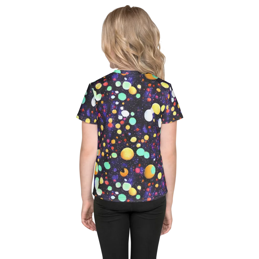 Orbit Pop on Kids Crew Neck T-Shirt — Back