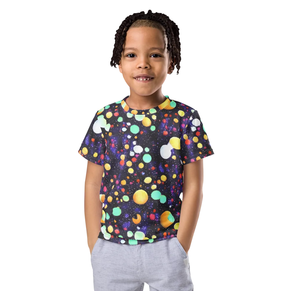 Orbit Pop on Kids Crew Neck T-Shirt — Front