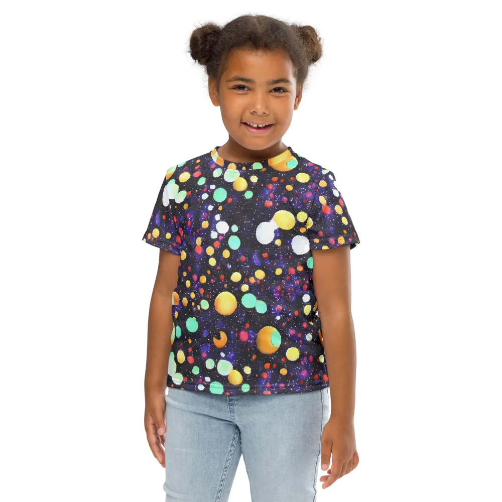 Orbit Pop on Kids Crew Neck T-Shirt — Front