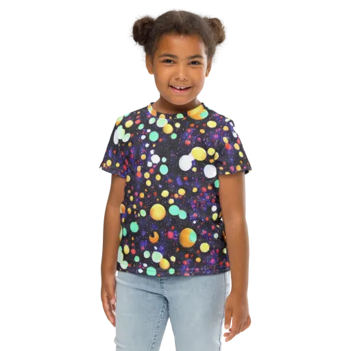Orbit Pop on a Kids Crew Neck T-Shirt
