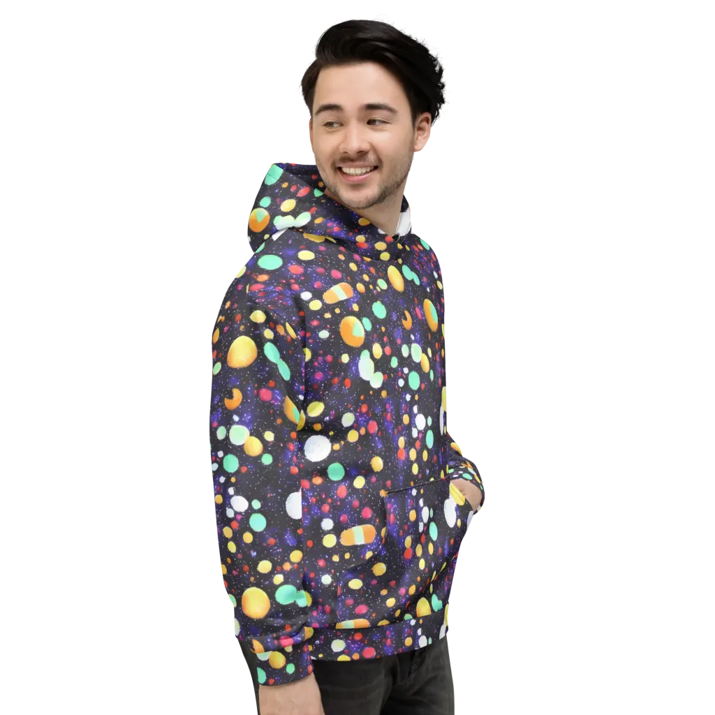 Orbit Pop on Hoodie — Right