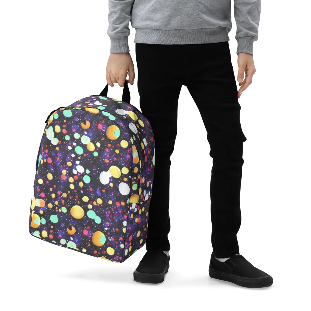 Orbit Pop on Minimalist Backpack — Zoomed-in