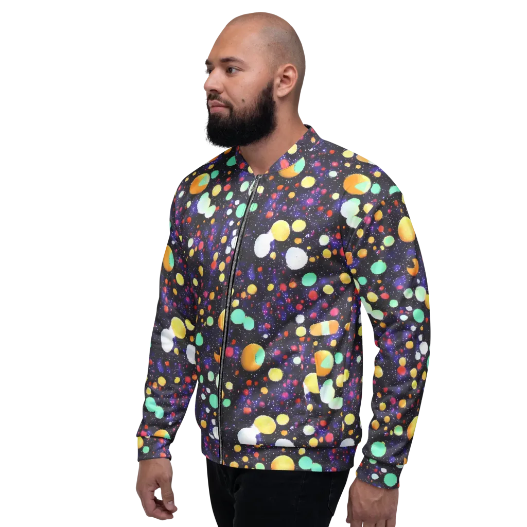 Orbit Pop on Bomber Jacket — Left