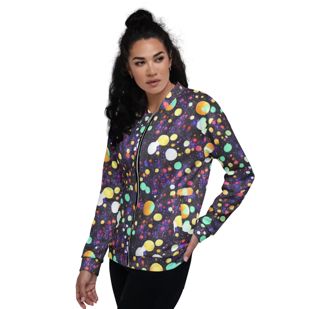 Orbit Pop on Bomber Jacket — Left