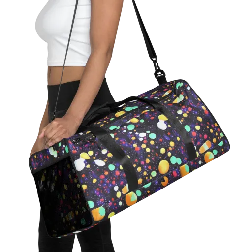 Orbit Pop on a Duffle Bag