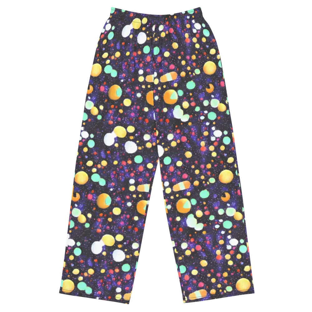 Orbit Pop on Wide-Leg Pants — Front