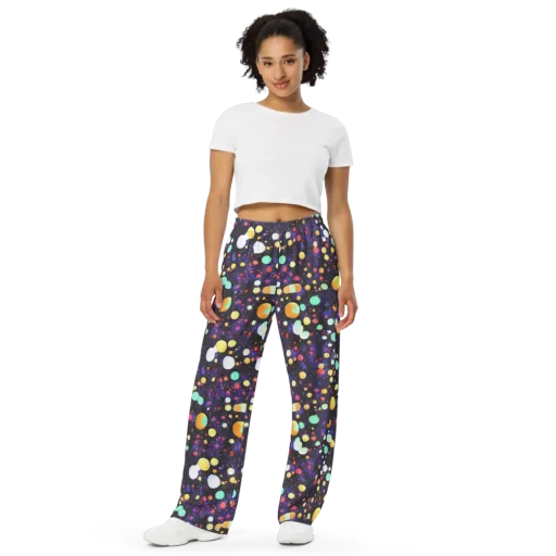 Orbit Pop on a Wide-Leg Pants