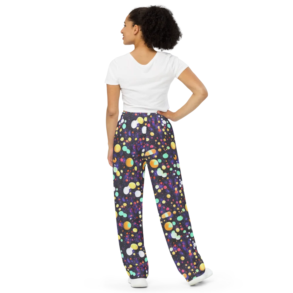 Orbit Pop on Wide-Leg Pants — Back