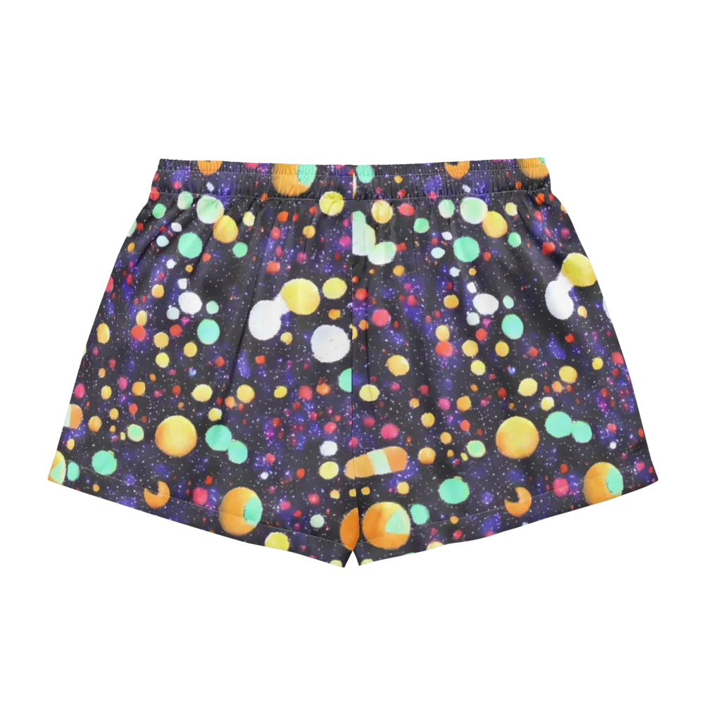 Orbit Pop on Women's Pajama Shorts — Back