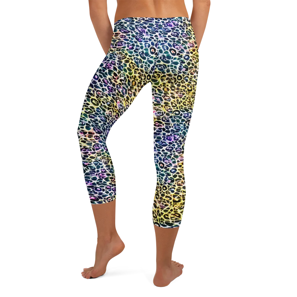 Midnight Mineral on Capri Leggings — Back