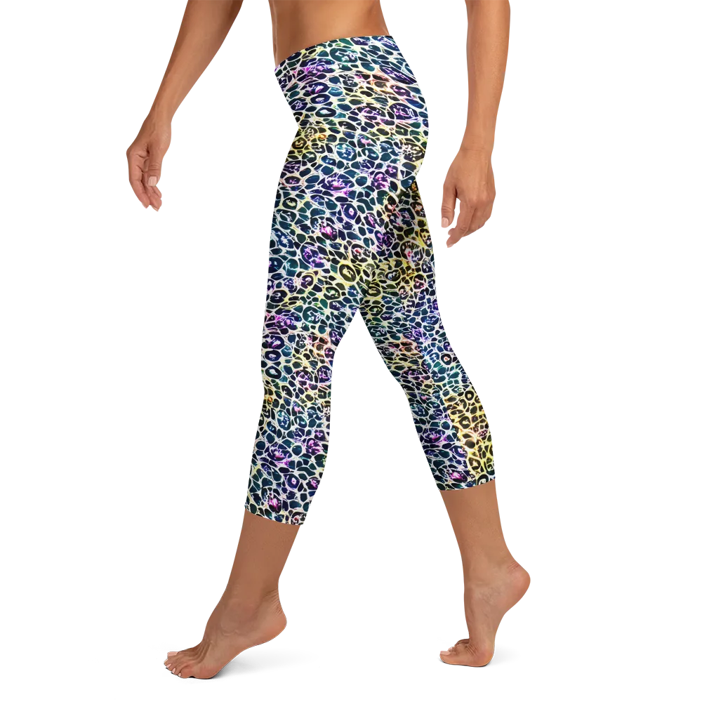 Midnight Mineral on Capri Leggings — Left