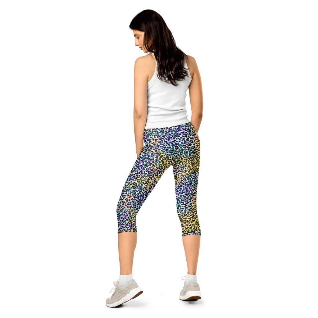Midnight Mineral on Capri Leggings — Back