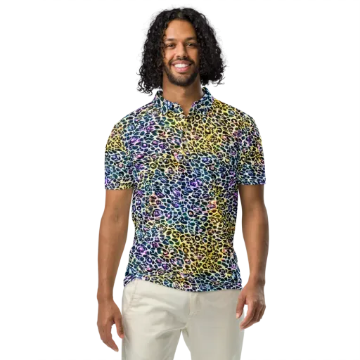 Midnight Mineral on a Men's Slim Fit Polo Shirt