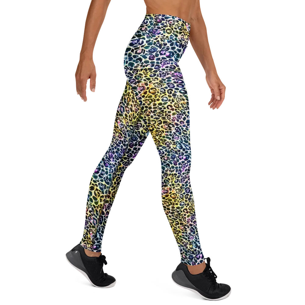 Midnight Mineral on Yoga Leggings — Right