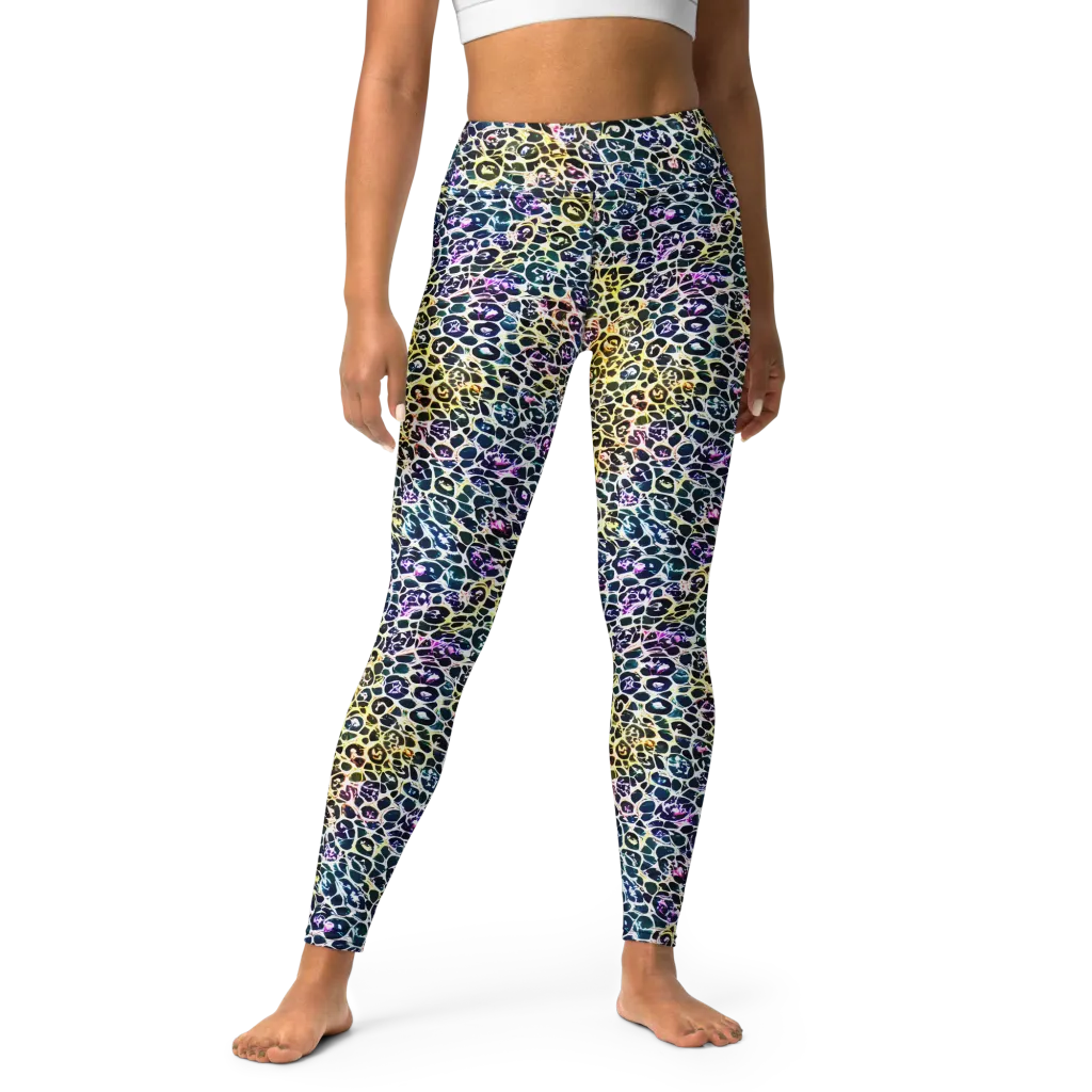 Midnight Mineral on Yoga Leggings — Front
