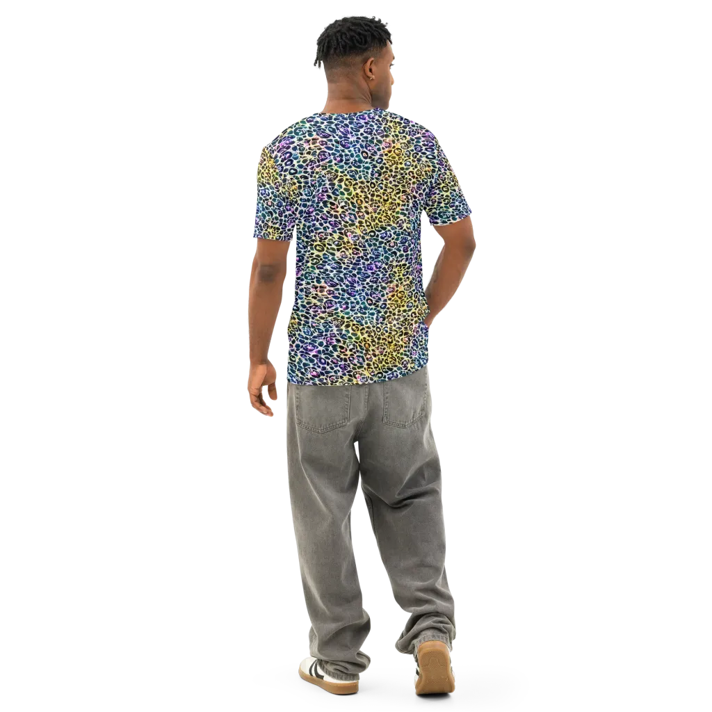 Midnight Mineral on Men's Cotton Crew Neck T-Shirt — Back