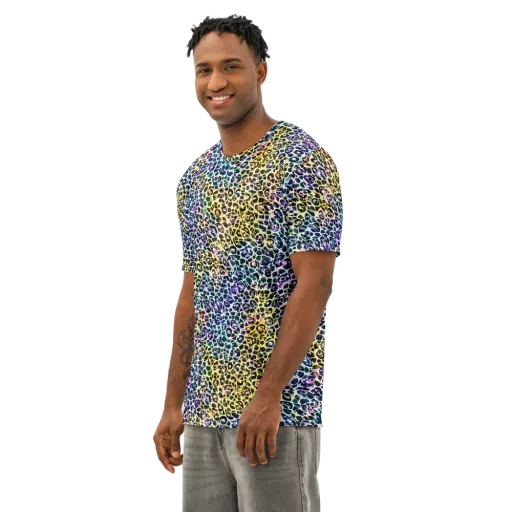 Midnight Mineral on a Men's Cotton Crew Neck T-Shirt