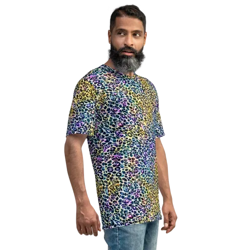 Midnight Mineral on a Men's Crew Neck T-Shirt